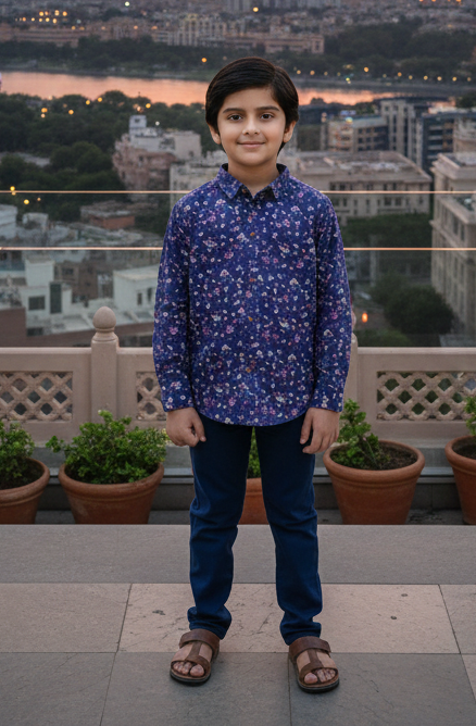Trendy Floral Pattern shirt for kids