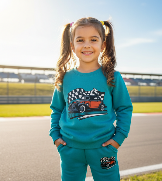 Car Print Tracksuit – Sporty, Soft & Stylish!