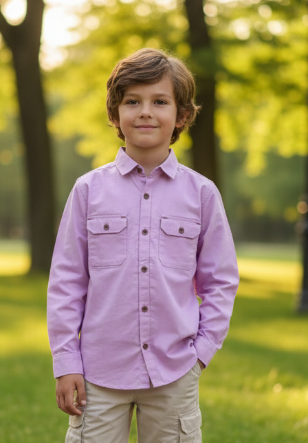 Cool Breeze Kids Casual Button Shirt