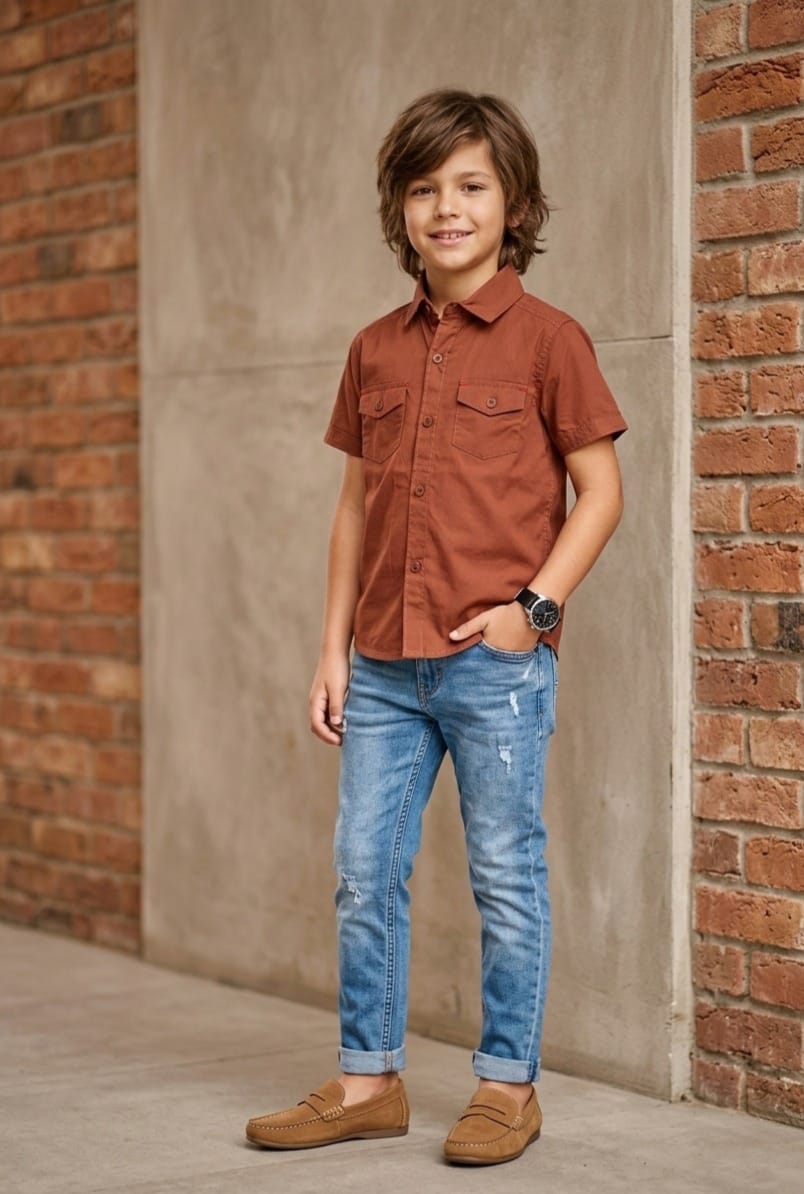 Terracotta Utility Shirt