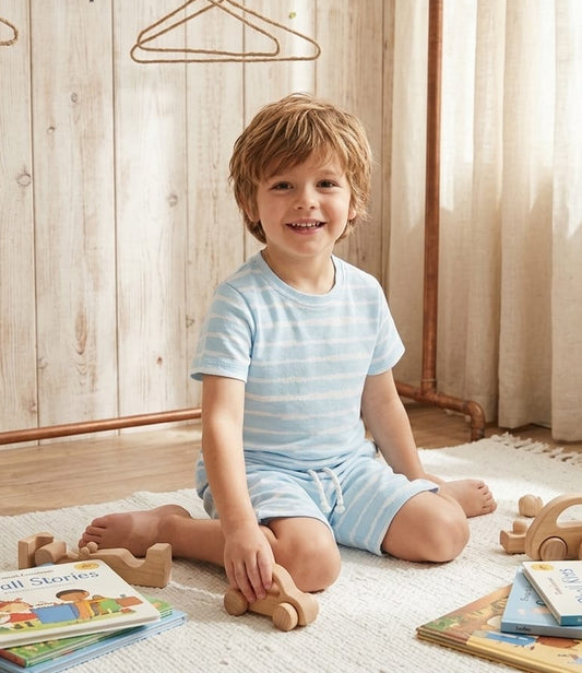 Classic Sky Co-Ord Outfit