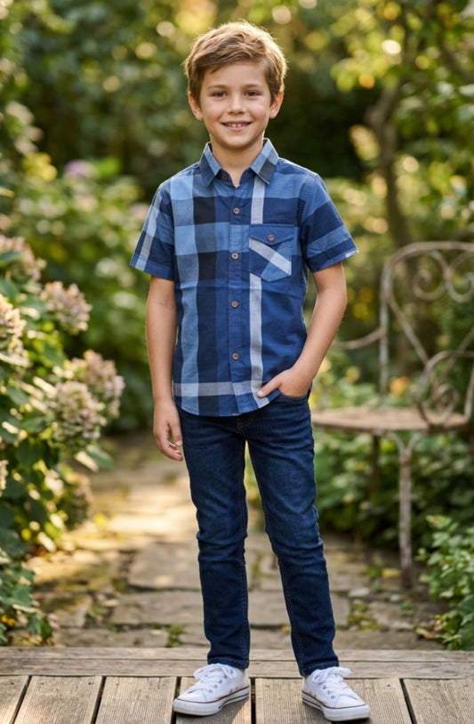 Mini Gentleman Check Shirt