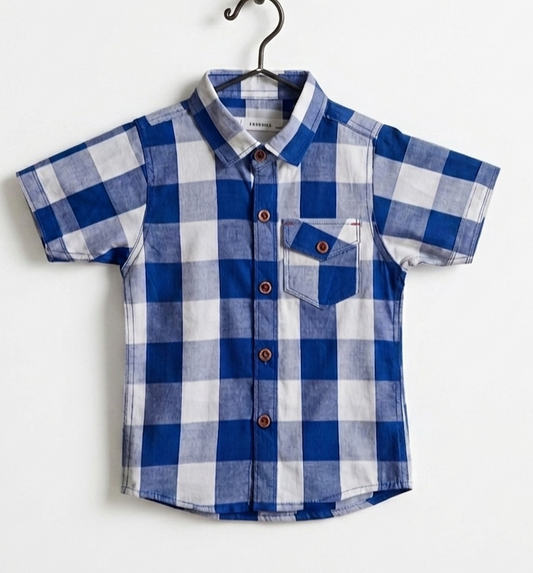 Cool Blue Checkered