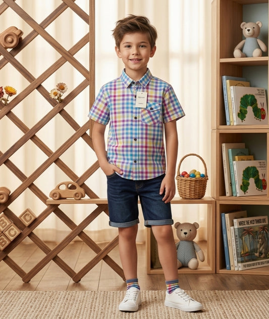 Cute & Comfy Patterned Kids Shirt