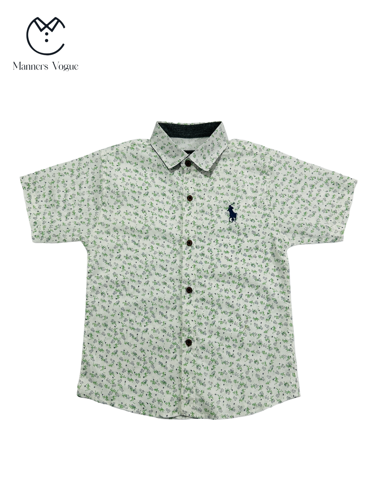 Boys' Light Scattered Print Shirt