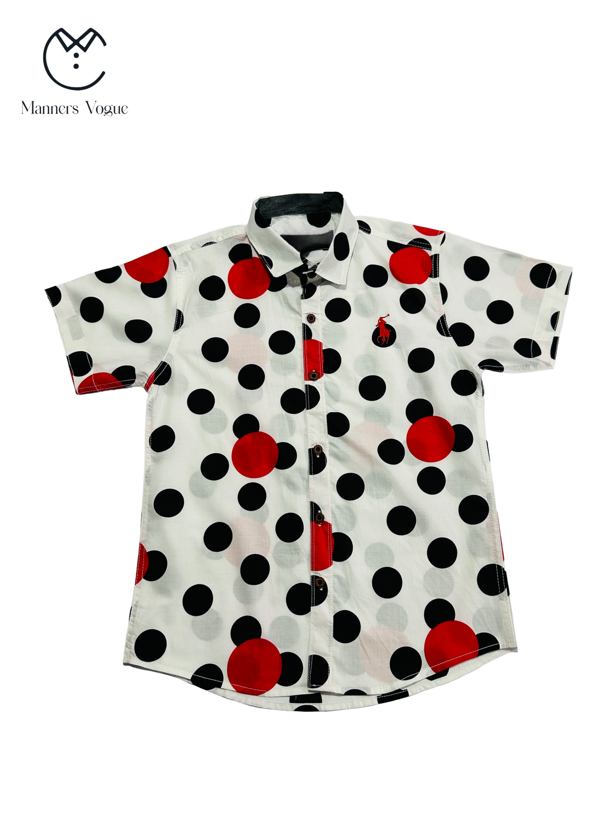 Boys' Fun Dot Print Summer Shirt