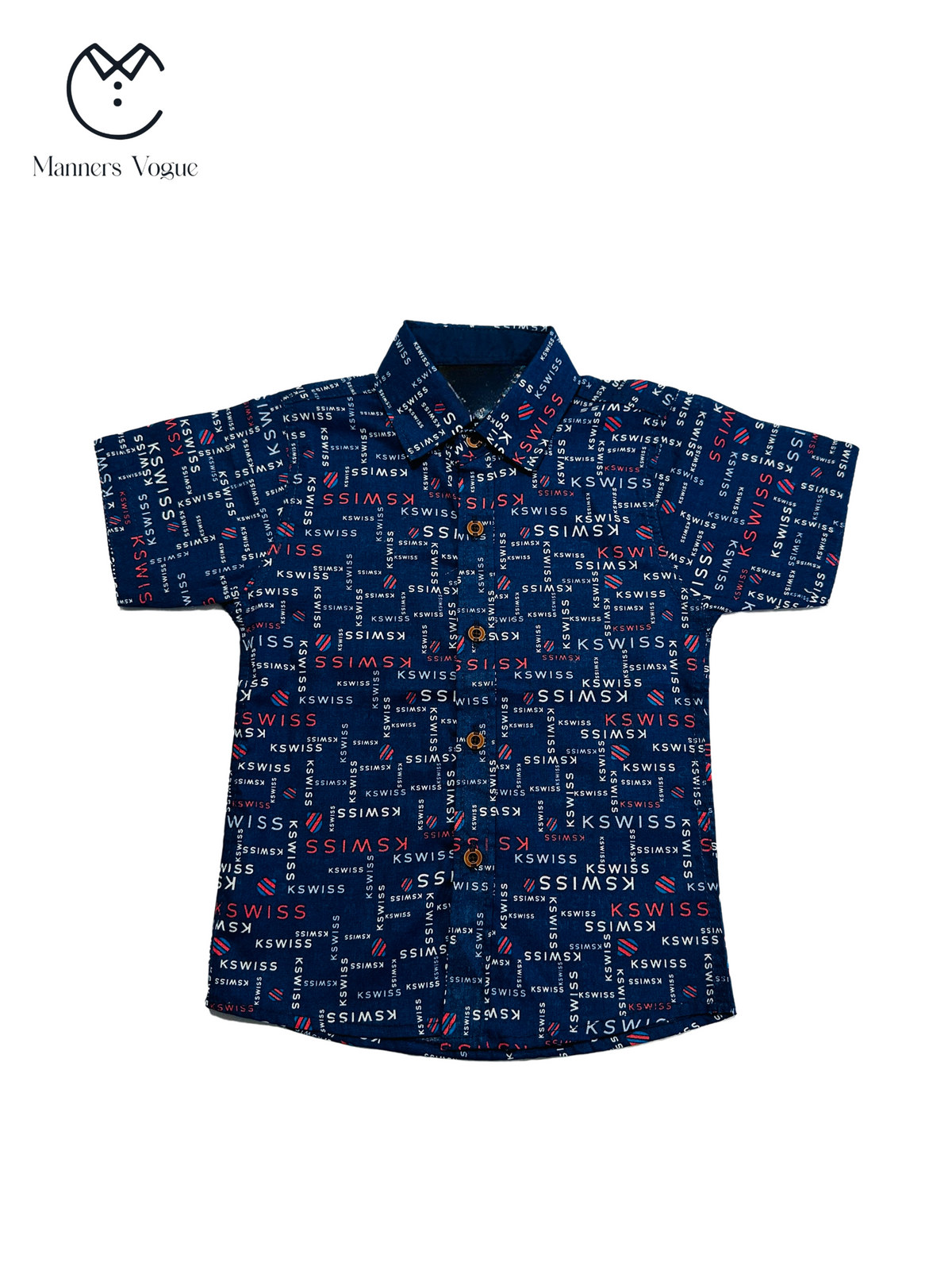 Boys' K-Swiss Print Cotton Shirt