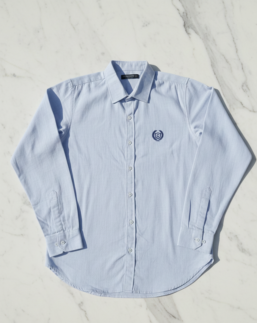 Men’s Premium Light Blue Oxford Casual Shirt