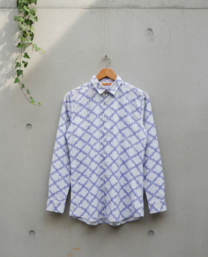 Modern Geometric Button-Down Men's shirt