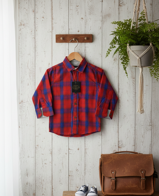 Premium Flannel Style Red Check Shirt