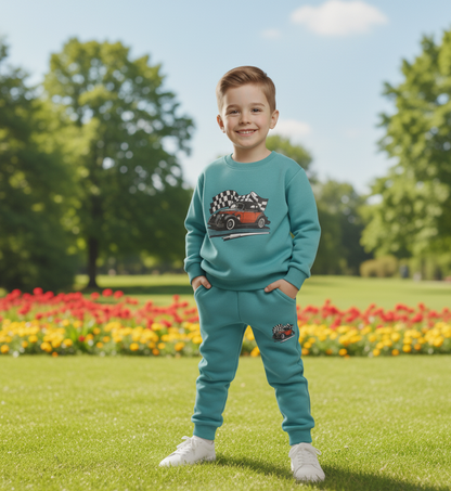 Car Print Tracksuit – Sporty, Soft & Stylish!