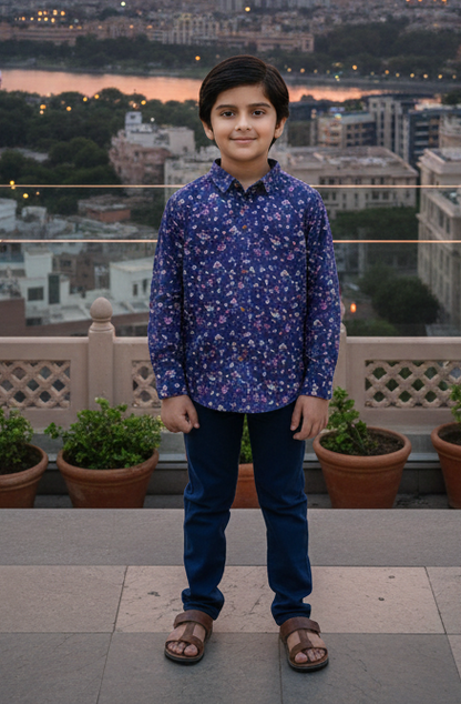 Trendy Floral Pattern shirt for kids