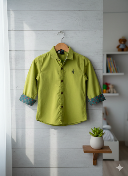 Stylish Kids Lime Green Shirt