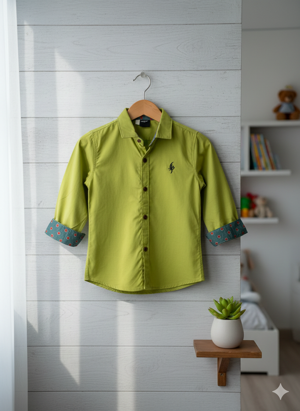 Stylish Kids Lime Green Shirt