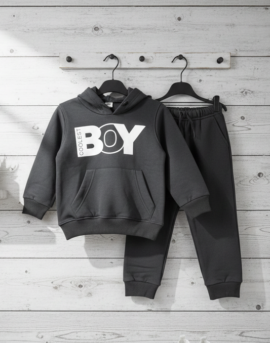 Boys' Attitude Graphic Hoodie & Jogger Set