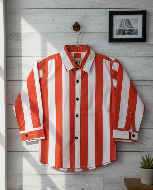 Coastal Stripe Button-Down Shirt