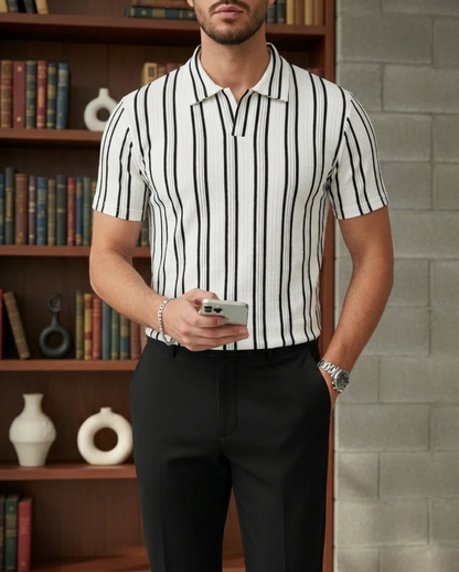 Gentleman’s Legacy Vertical Stripe Polo