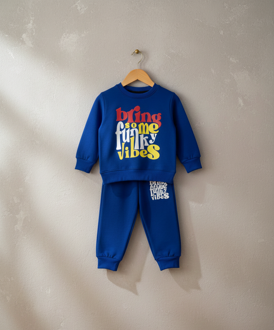 Baby Boys & Girls Blue Sweatshirt and Jogger Set