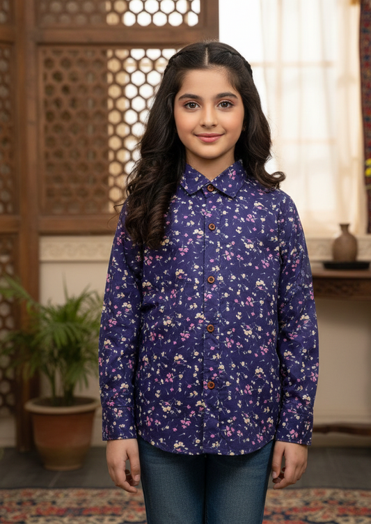 Trendy Floral Pattern shirt for kids