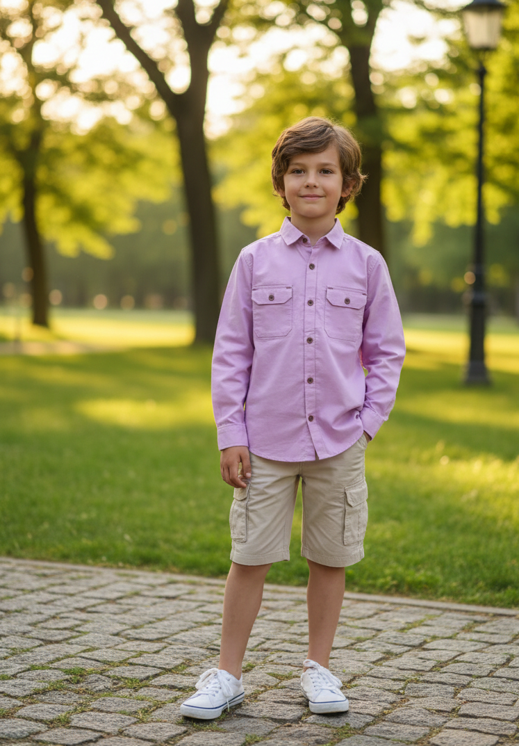 Cool Breeze Kids Casual Button Shirt