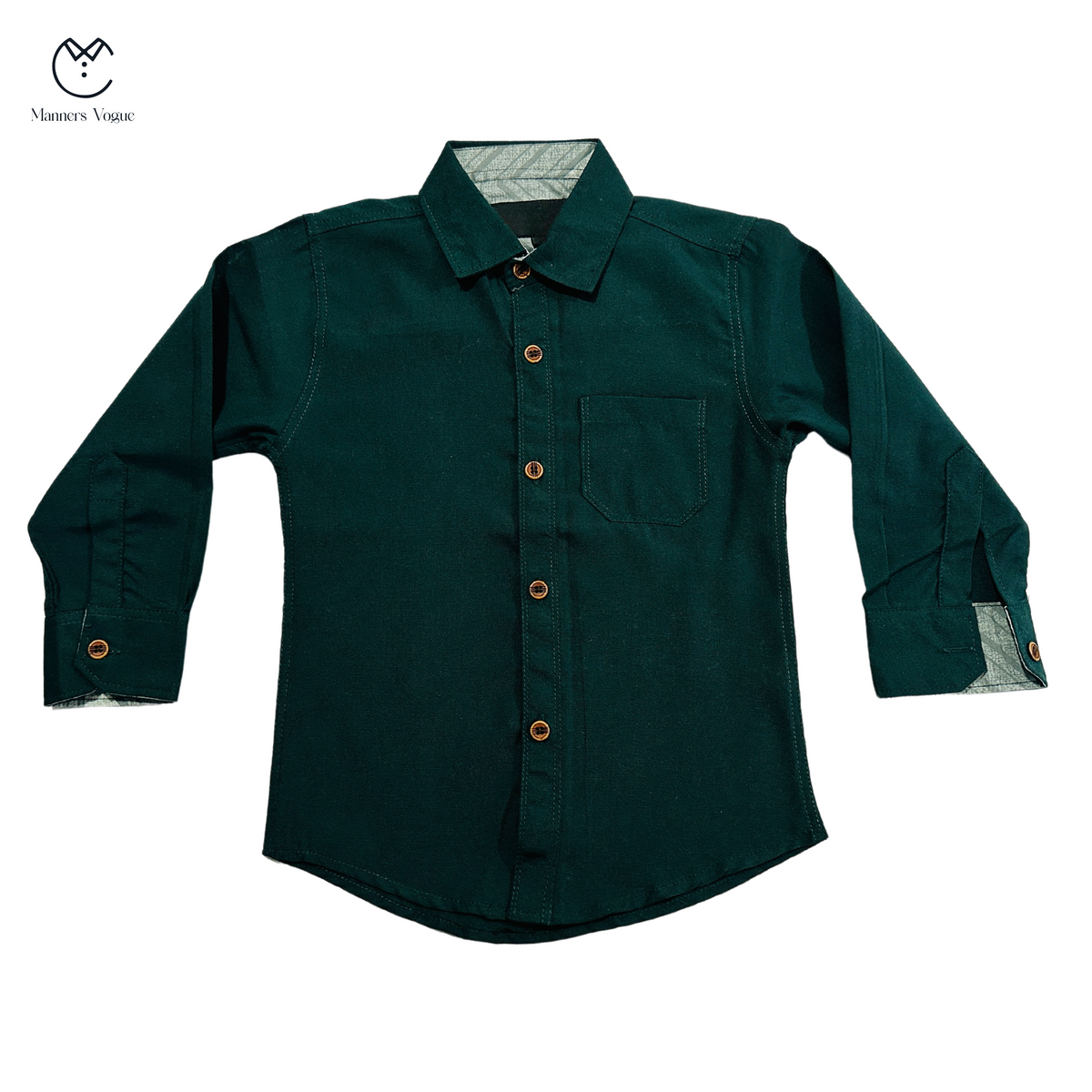 Kids Causal Plain Shambrey Shirt