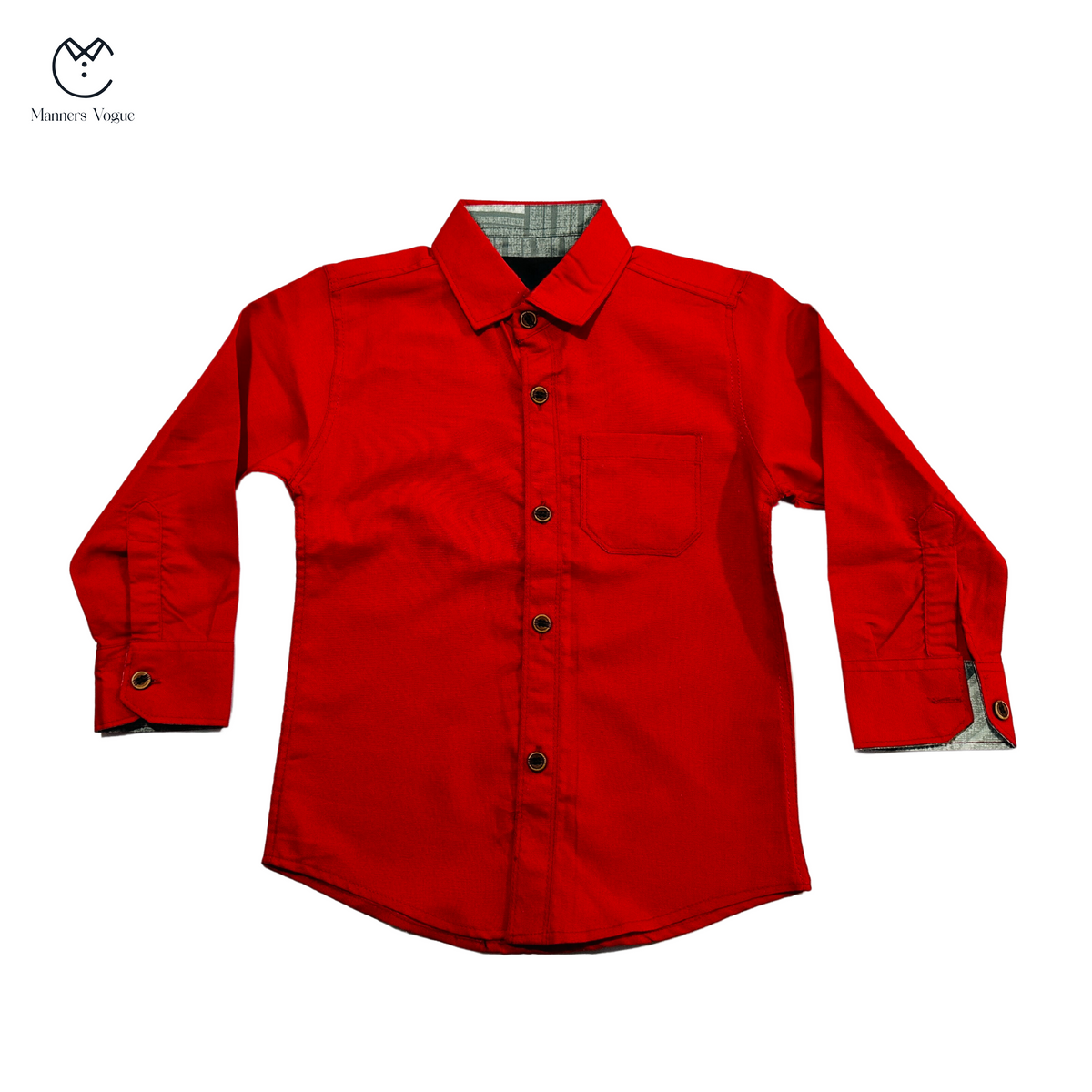 Kids Causal Cotton Red Shirt