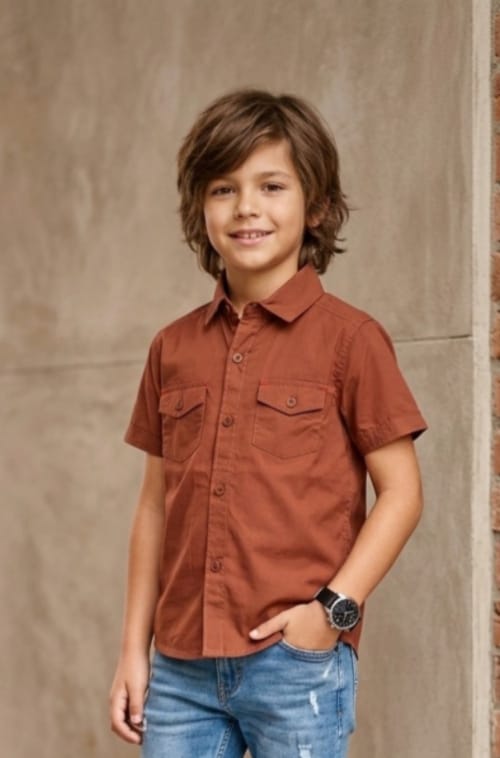 Terracotta Utility Shirt