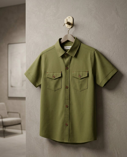 Olive Edge Pocket Shirt