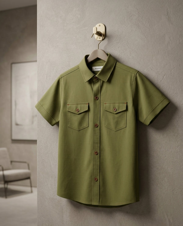 Olive Edge Pocket Shirt