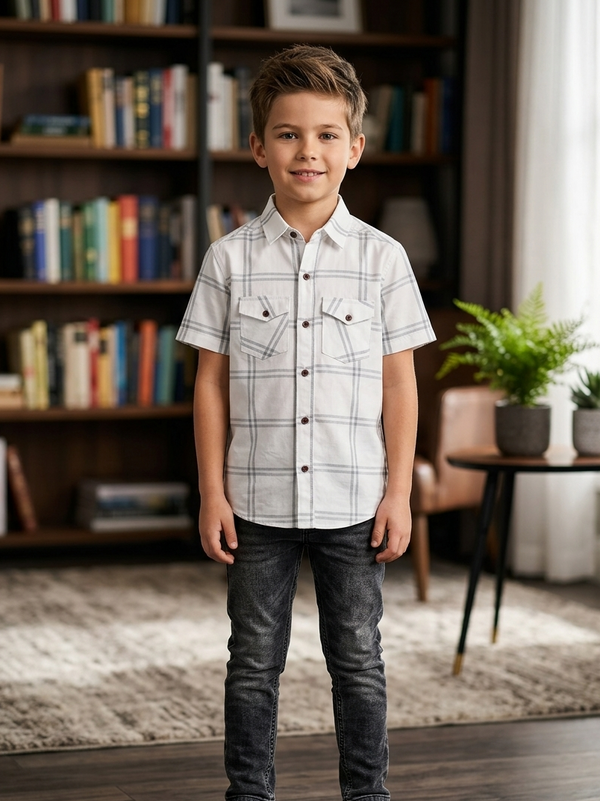 Urban Kids Checked Cotton Shirt