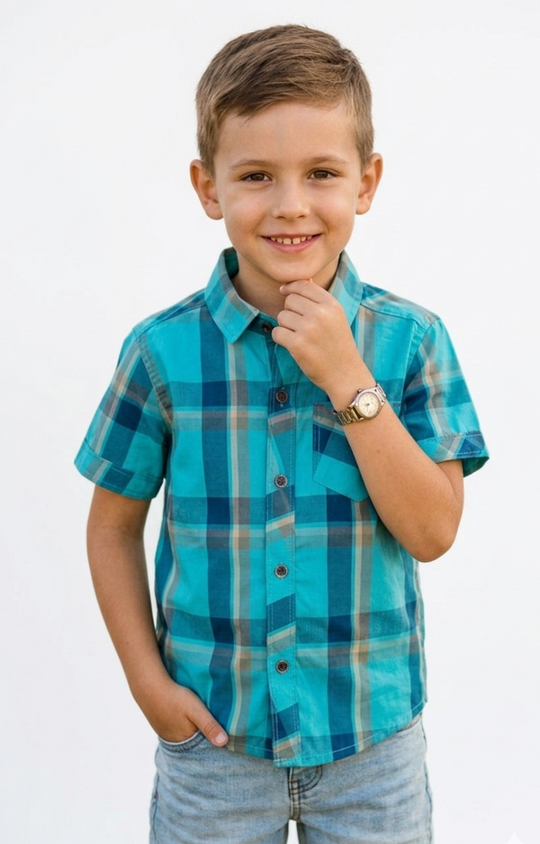 Everyday Comfort Plaid Shirt – Kids Edition