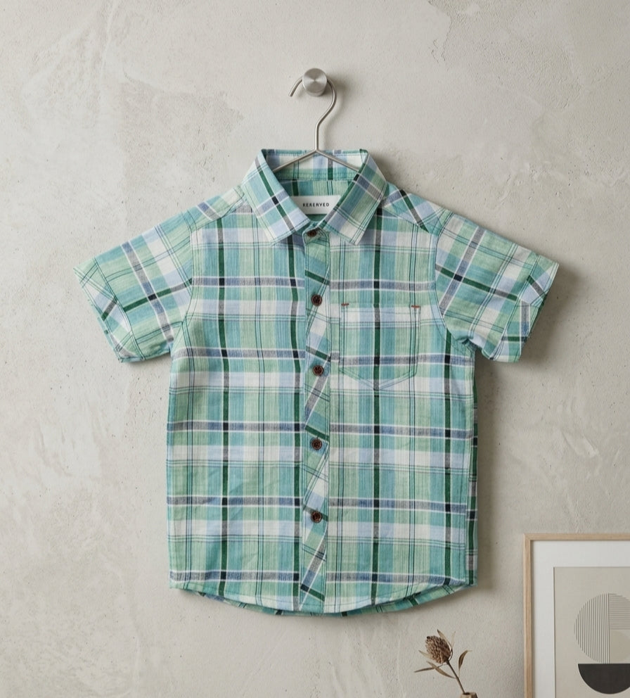Kids  Plaid Button-Down Shirt