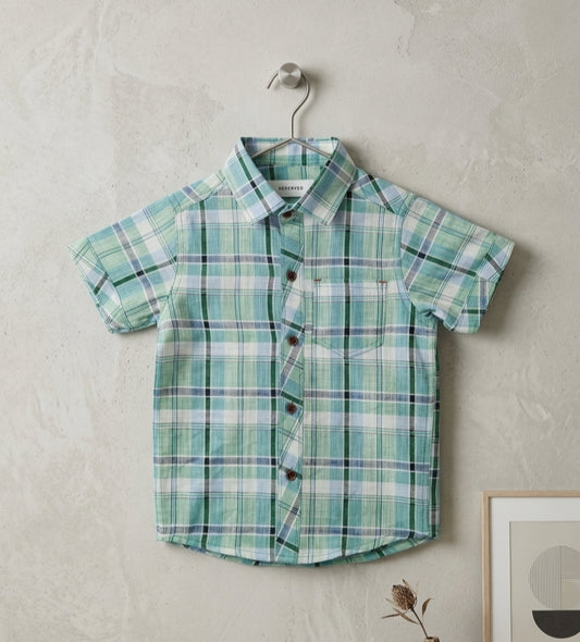 Kids  Plaid Button-Down Shirt