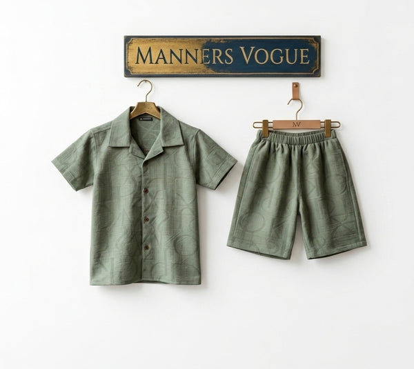 Classic light olive green outfit