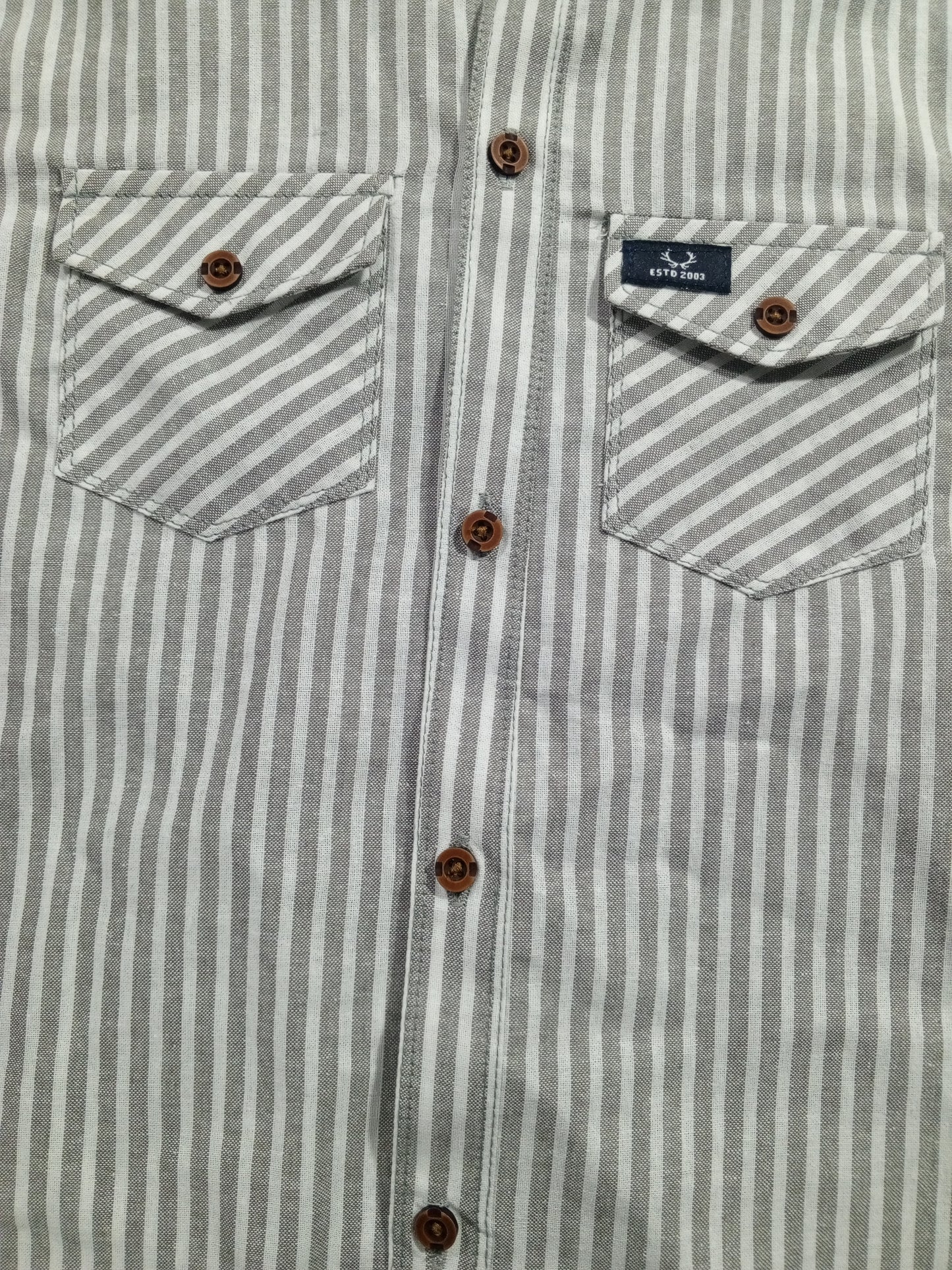 Youth Casual Button-Down Plaid Shirt
