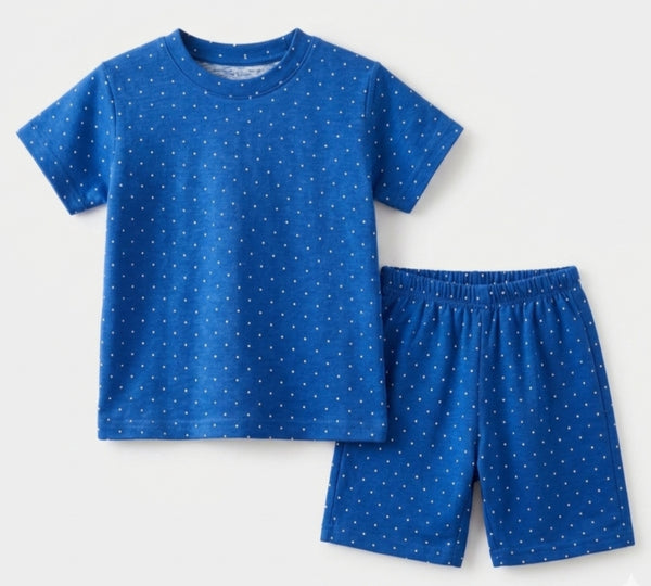 Stylish Polka Dot Boys Summer Tracksuit