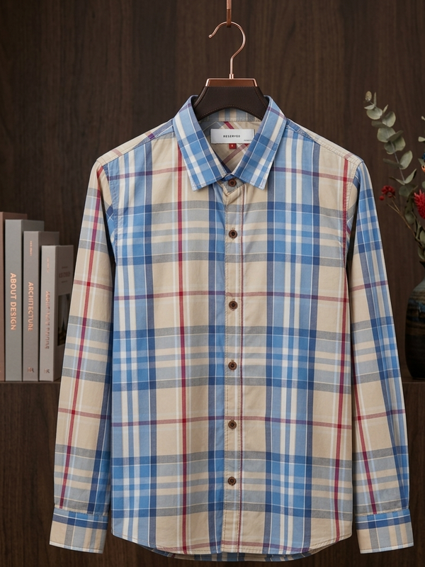 Men's casual check Shirt